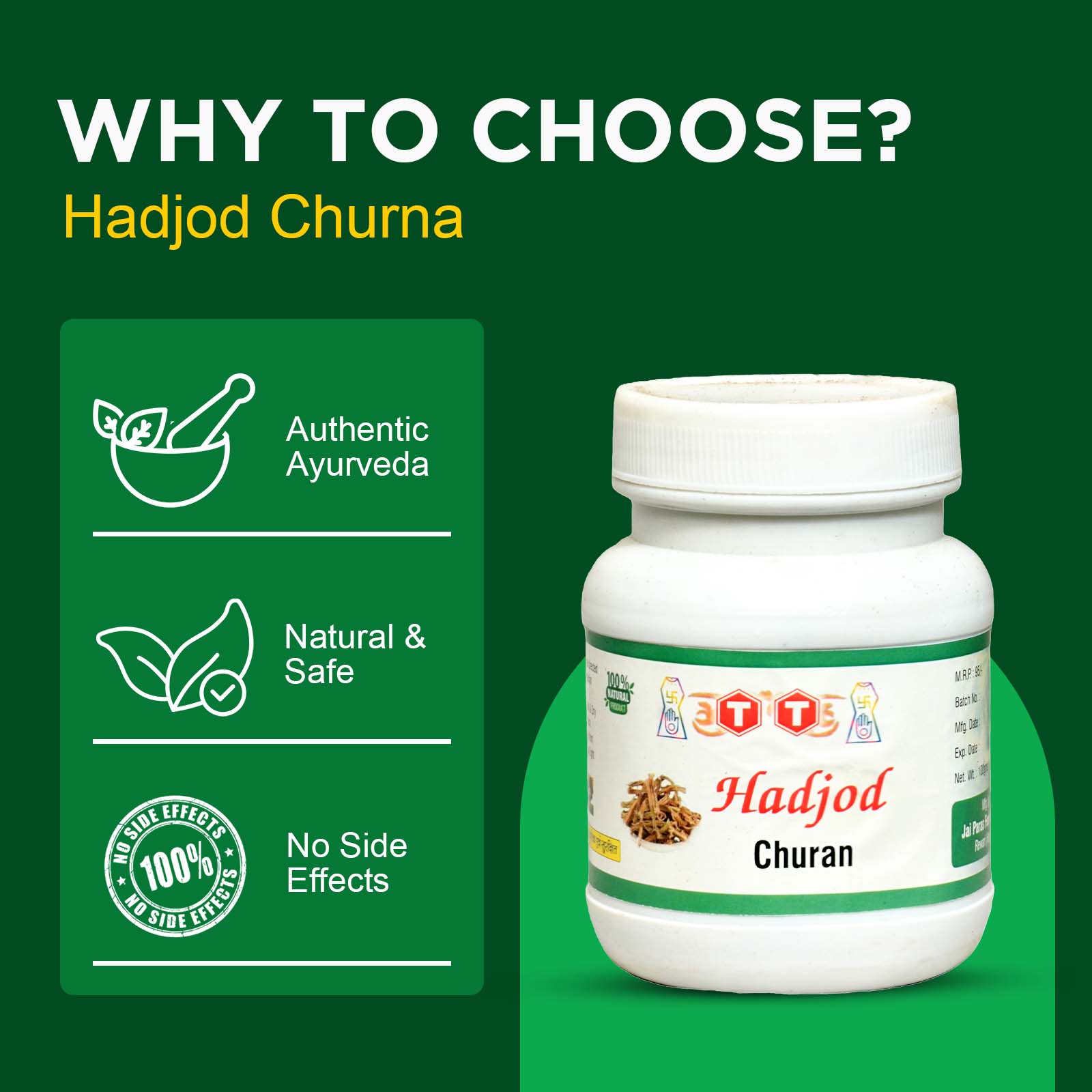 Hadjod Churna – A Powerful Ayurvedic Remedy for Bone Health